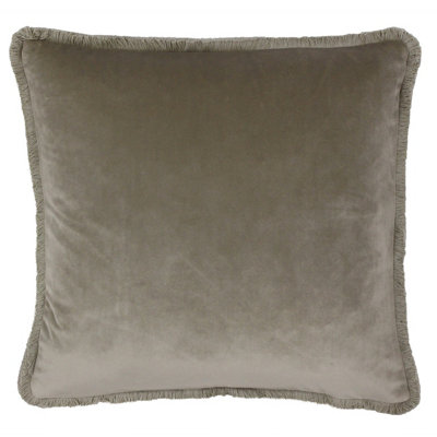 Paoletti Freya Reversible Fringed Polyester Filled Cushion