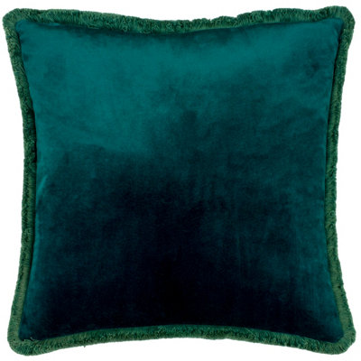 Paoletti Freya Velvet Fringed Cushion Cover