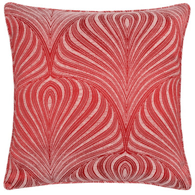 Paoletti Gatsby Jacquard Piped Feather Filled Cushion