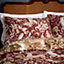 Paoletti Harewood Double Duvet Cover Set, Cotton, Ruby