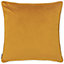 Paoletti Harewood Fox Printed Contrasting Piped Velvet Polyester Filled Cushion