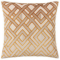 Paoletti Henley Velvet Jacquard Feather Filled Cushion
