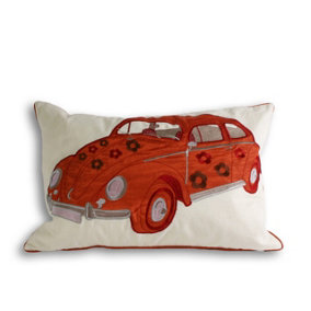 Paoletti Herbie Embroidered Cushion Cover