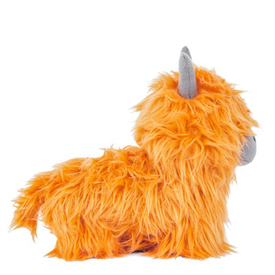 Paoletti Highland Cow Faux Fur Novelty Doorstop