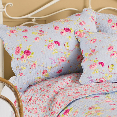 Paoletti Honey Pot Lane Floral Embroidered Pillow Sham | DIY at B&Q