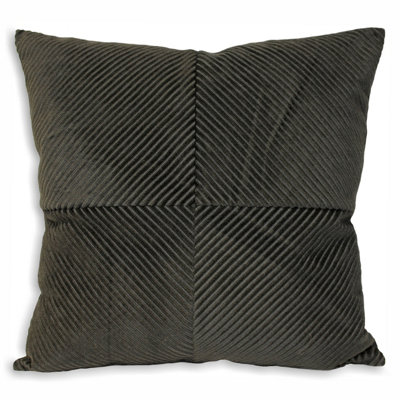 Paoletti Infinity Diamond Ribbed Cushion Cover DIY at B&Q