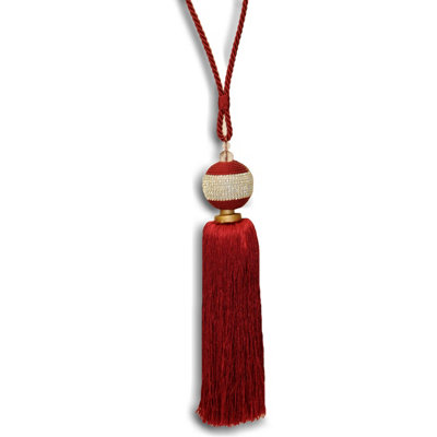 Paoletti Jewel Crystal Diamante Tassel Curtain Tie Back