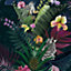 Paoletti Kala Black Digitally Printed Jungle Animals Wallpaper Sample