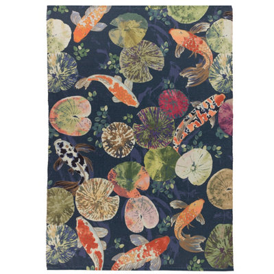 Paoletti Koi Pond Digtally Printed Outdoor Rug