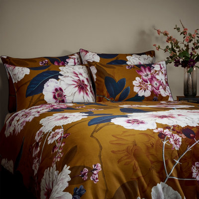 Paoletti Kyoto Floral 100% Cotton Duvet Cover Set