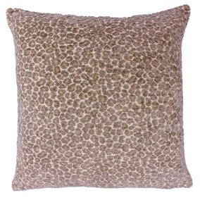 Paoletti Leo Animal Printed Chenille Polyester Filled Cushion