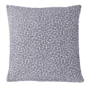 Paoletti Leo Chenille Animal Print Feather Filled Cushion