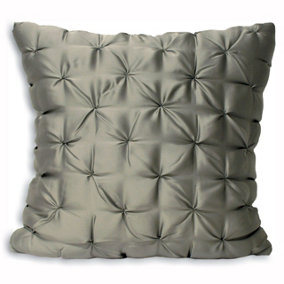 Paoletti Limoges Quilted Faux Silk Cushion Cover