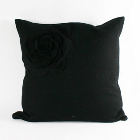 Paoletti Lotus Floral Embroidered Cushion Cover