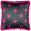 Paoletti Lupita Fringed Animal Printed Satin Polyester Filled Cushion