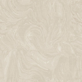Paoletti Luxe Marble Champagne Gold Embossed Metallic Vinyl Wallpaper Sample