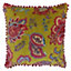 Paoletti Malisa Floral Pom-Pom Polyester Filled Cushion
