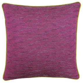 Paoletti Marylebone Geometric Piped Feather Filled Cushion