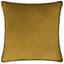 Paoletti Meridian Velvet Piped Feather Filled Cushion