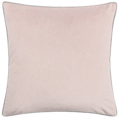 Paoletti Meridian Velvet Piped Feather Filled Cushion