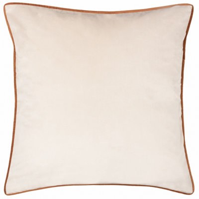 Paoletti Meridian Velvet Piped Feather Filled Cushion