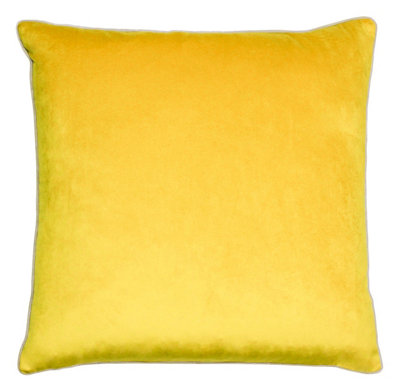 Paoletti Meridian Velvet Piped Polyester Filled Cushion