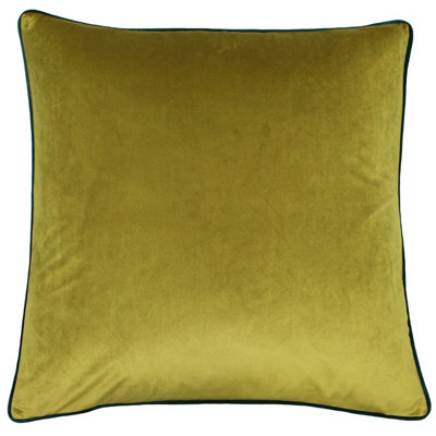 Paoletti Meridian Velvet Piped Polyester Filled Cushion