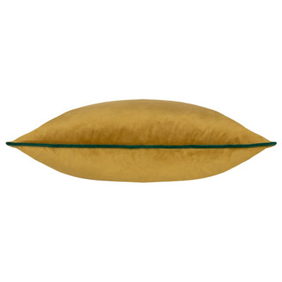 Paoletti Meridian Velvet Piped Polyester Filled Cushion