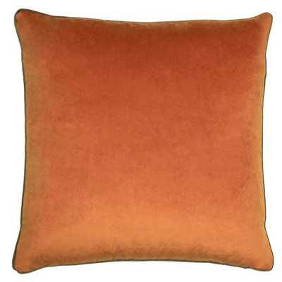 Paoletti Meridian Velvet Piped Polyester Filled Cushion