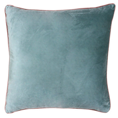 Paoletti Meridian Velvet Piped Polyester Filled Cushion