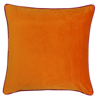 Paoletti Meridian Velvet Piped Polyester Filled Cushion