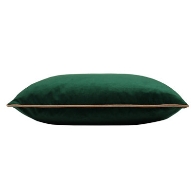 Paoletti Meridian Velvet Piped Polyester Filled Cushion