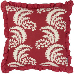 Paoletti Montrose Floral Pleated Polyester Filled Cushion