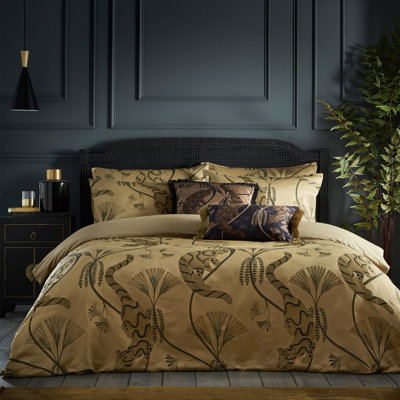 Paoletti Moondusk Exotic Animal Jacquard Duvet Cover Set