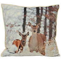 Paoletti Mother and Fawn Animal Cushion Cover