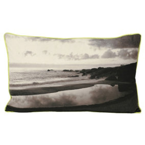 Paoletti Neon Coast Piped Feather Filled Cushion