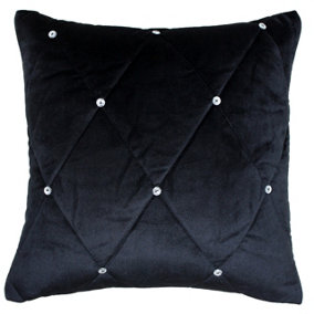 Paoletti New Diamante Embellished Feather Filled Cushion