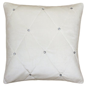 Paoletti New Diamante Embellished Polyester Filled Cushion