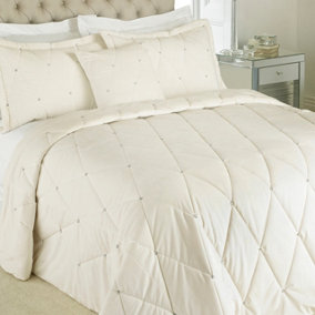 Paoletti New Diamante Quilted Embellished Bedspread