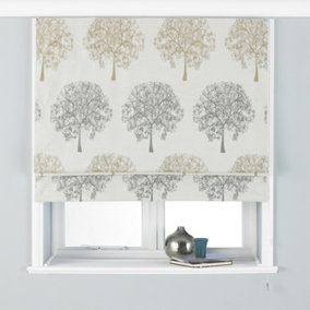 Paoletti Oakdale Tree Motif Blackout Roman Blind