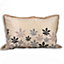 Paoletti Oasis Floral Embroidered Polyester Filled Cushion