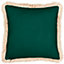 Paoletti Oromo Geometric Fringed Cushion Cover