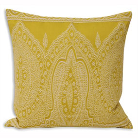 Paoletti Paisley Embroidered Feather Filled Cushion