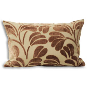 Paoletti Palm Textured Velvet Feather Filled Cushion