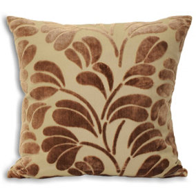 Paoletti Palm Textured Velvet Polyester Filled Cushion