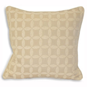 Paoletti Palma Jacquard Piped Polyester Filled Cushion