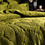 Paoletti Palmeria Quilted Velvet Duvet Cover Set