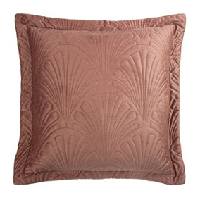 Paoletti Palmeria Quilted Velvet Feather Filled Cushion