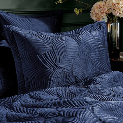 Paoletti Palmeria Quilted Velvet Oxford Pillowcase