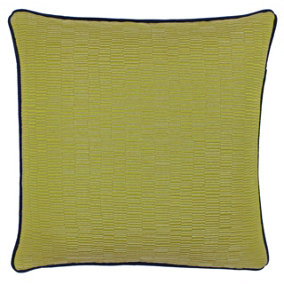 Paoletti Putney Jacquard Piped Feather Filled Cushion